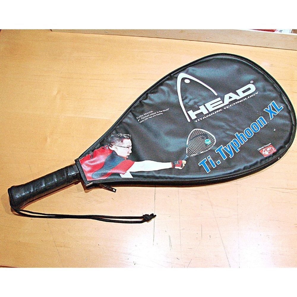 Head Racquet Titanium Technology Blue Typhoon XL Sudsy Monchik Racquet Ball3 5/8
